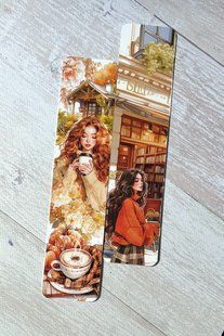 Закладинка Осіння кава Bookmark_FallCoffee фото