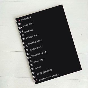Блокнот А5 у крапку та з білими аркушами, 50 арк, чорний JOURNAL_Black фото
