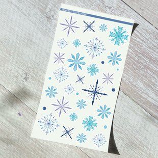 Стікерпак 11*20 см Сніжинки S_A5_Snowflakes фото