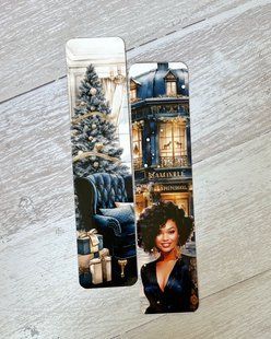 Закладинка Різдвяна Bookmark_BlueChristmas фото