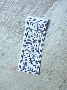 Папрова наліпка з книжковим трекером 4*10.5 см Кіт Фіолетова S_Book_Cat3 фото