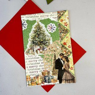 Різдвяна Листівка ручної роботи з конвертом 2 P_H_Christmas_2 фото